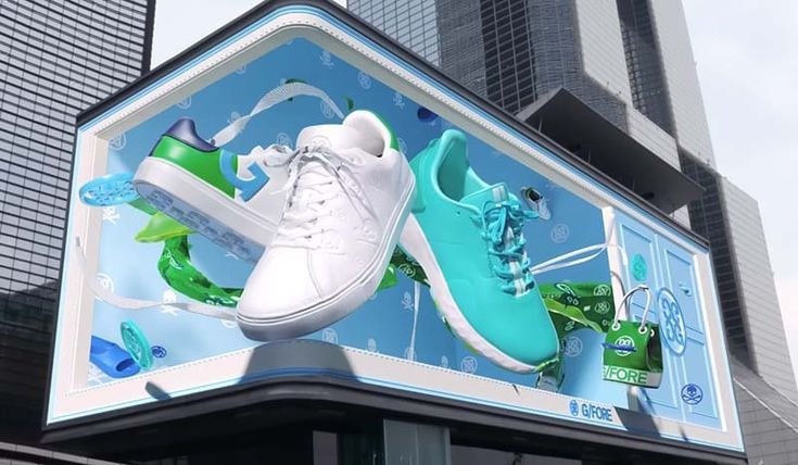 Outdoor LED facade display for a healthcare brand